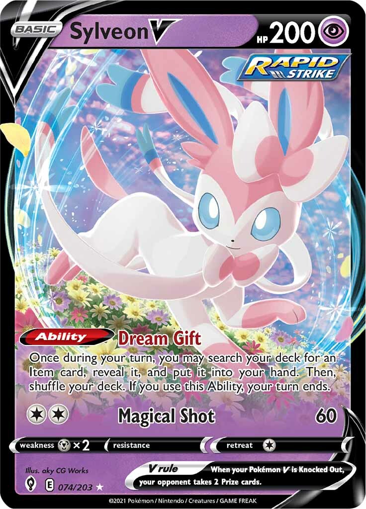 Sylveon V (074/203) [Sword & Shield: Evolving Skies]