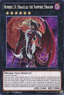 Number 24: Dragulas the Vampiric Dragon [DRL3-EN022] Secret Rare