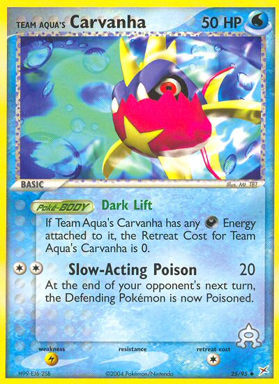 Team Aqua's Carvanha (25/95) [EX: Team Magma vs Team Aqua]