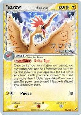 Fearow (18/100) (Delta Species) (Flyvees - Jun Hasebe) [World Championships 2007]