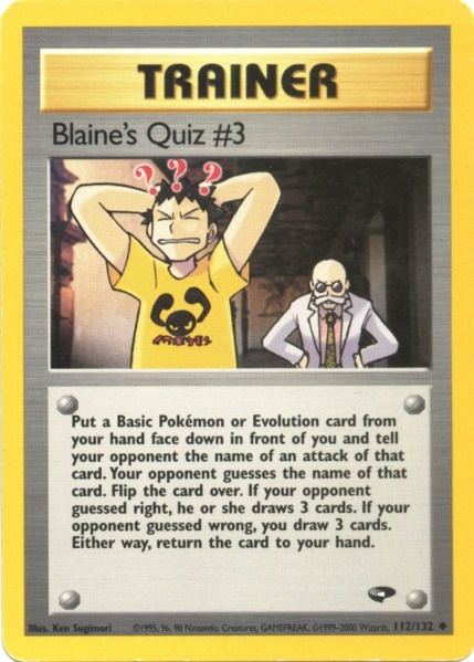 Blaine's Quiz