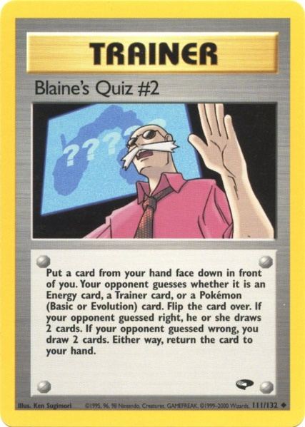 Blaine's Quiz