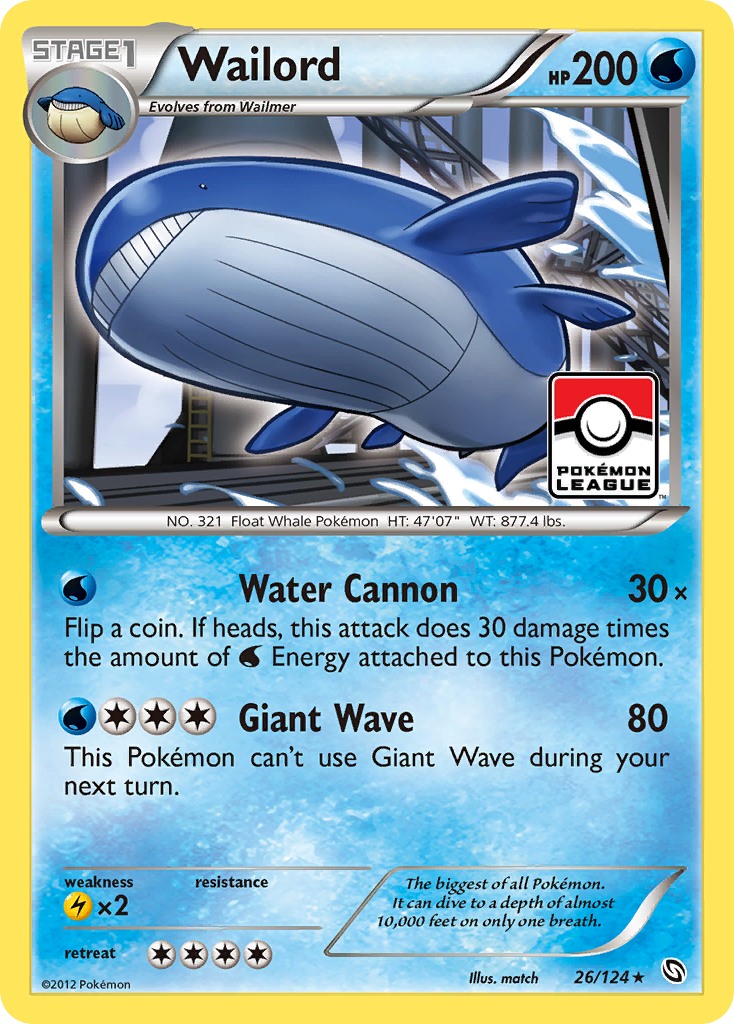 Wailord (26/124) [Black & White: Dragons Exalted]