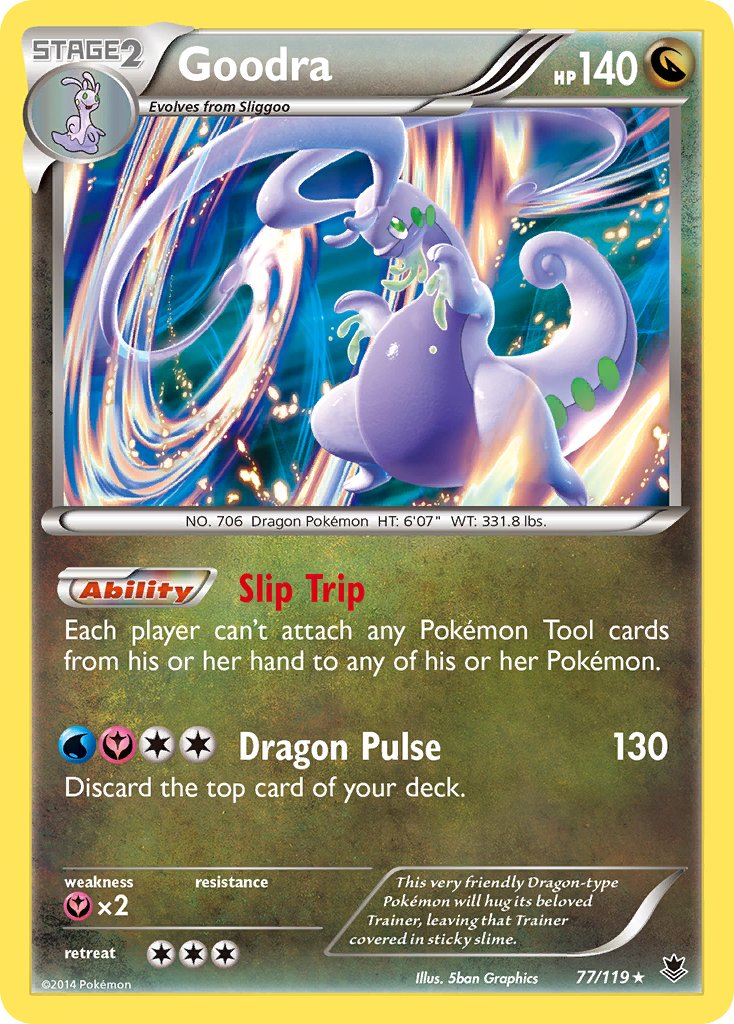 Goodra (77/119) (Cosmos Holo) (Blister Exclusive) [XY: Phantom Forces]