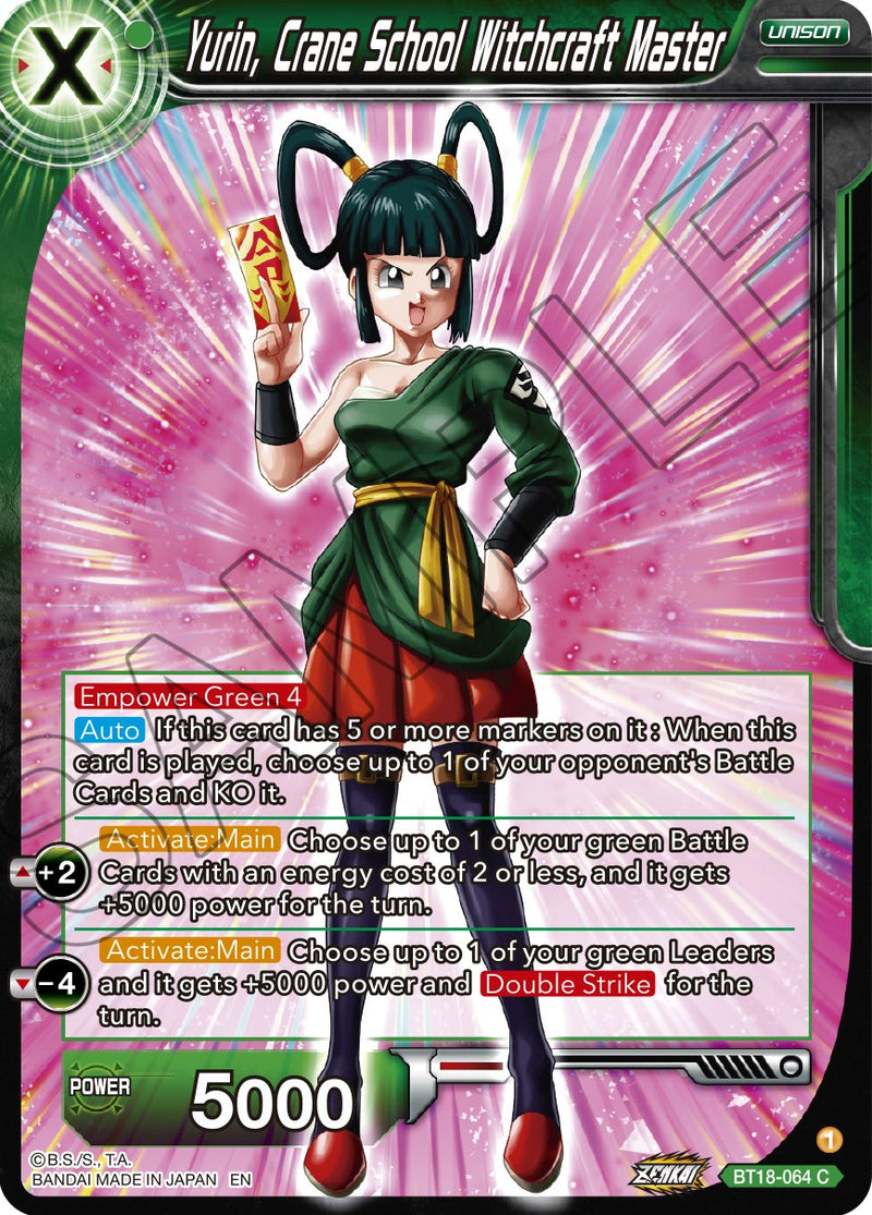 Yurin, Crane School Witchcraft Master (BT18-064) [Dawn of the Z-Legends]