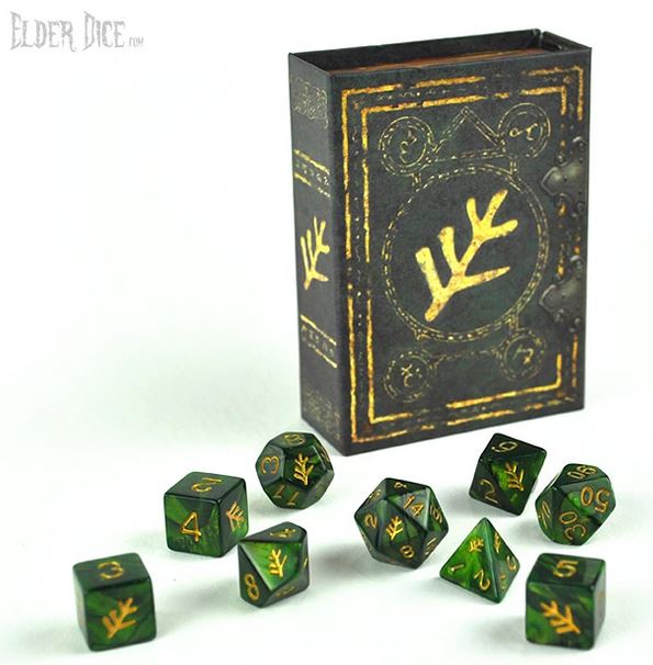 Elder Dice - Infinite Black - Polyhedral