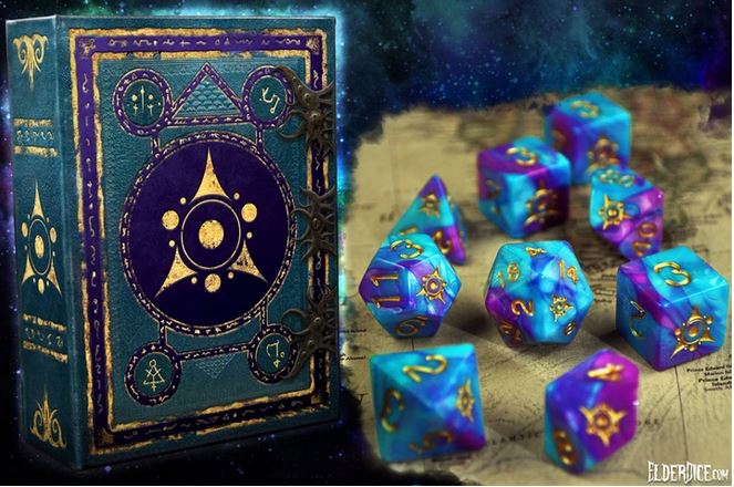 Elder Dice - Infinite Black - Polyhedral