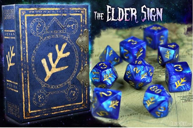 Elder Dice - Infinite Black - Polyhedral