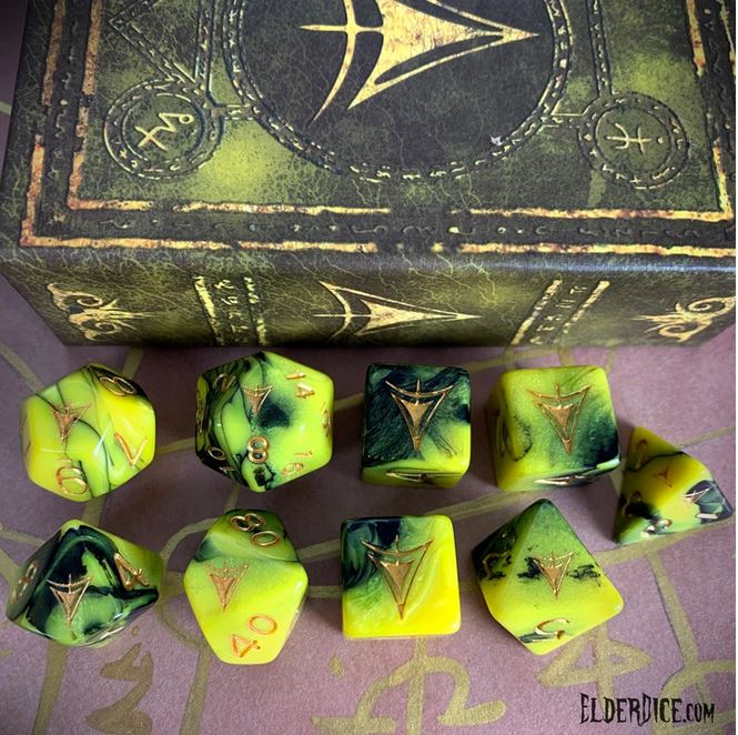 Elder Dice - Infinite Black - Polyhedral