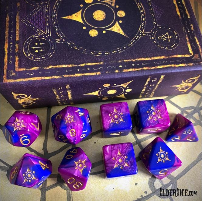 Elder Dice - Infinite Black - Polyhedral