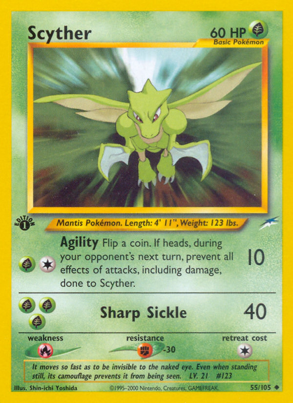 Scyther (55/105) [Neo Destiny 1st Edition]