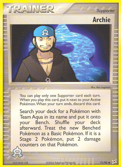 Archie (71/95) [EX: Team Magma vs Team Aqua]