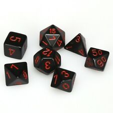 Chessex - 7-Die Set - Opaque Black/Red - CHX25418